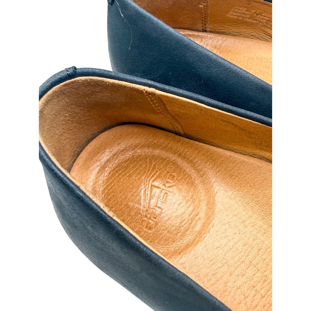 Dankso Larisa Dark Navy leather slip on loafer size 9.5 - Picture 3 of 7
